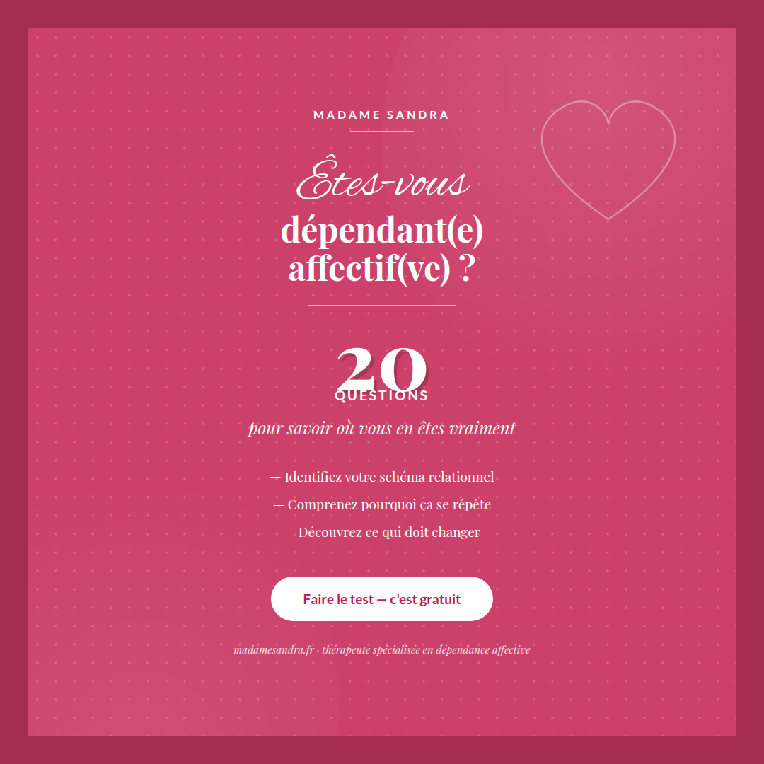 Test sur la dépendance affective